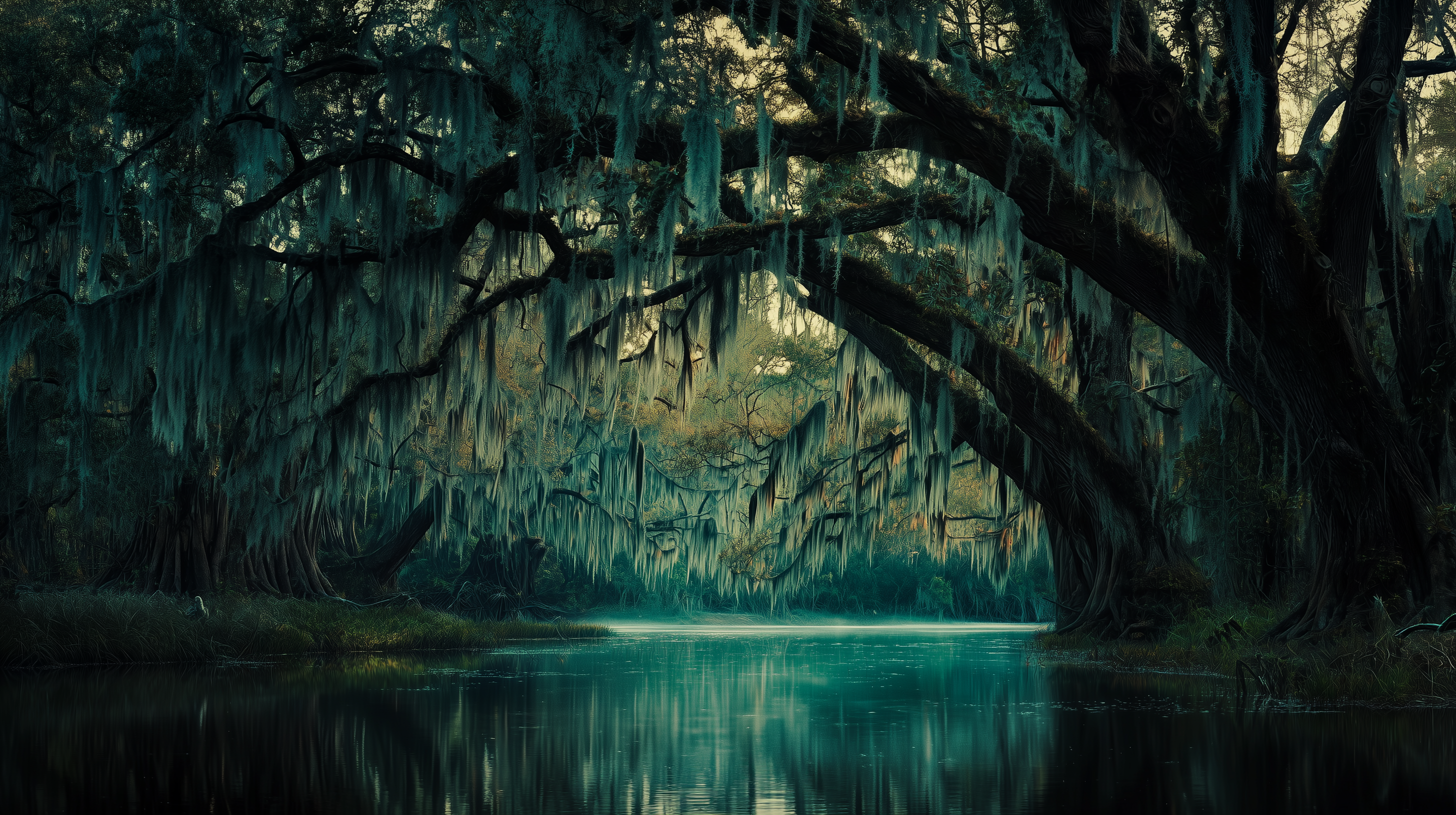 Spanish moss swamp